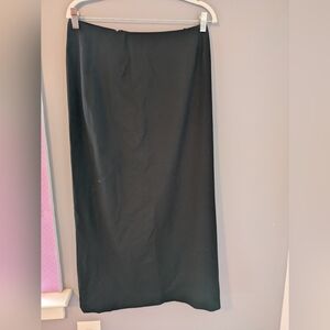 Valerie Stevens Wool Blend Black Pencil Skirt 10 NWT